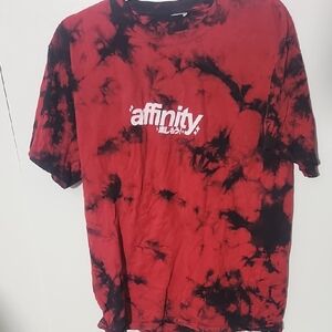 Affinity Red and Black Tie-Dye T-Shirt akatsuki